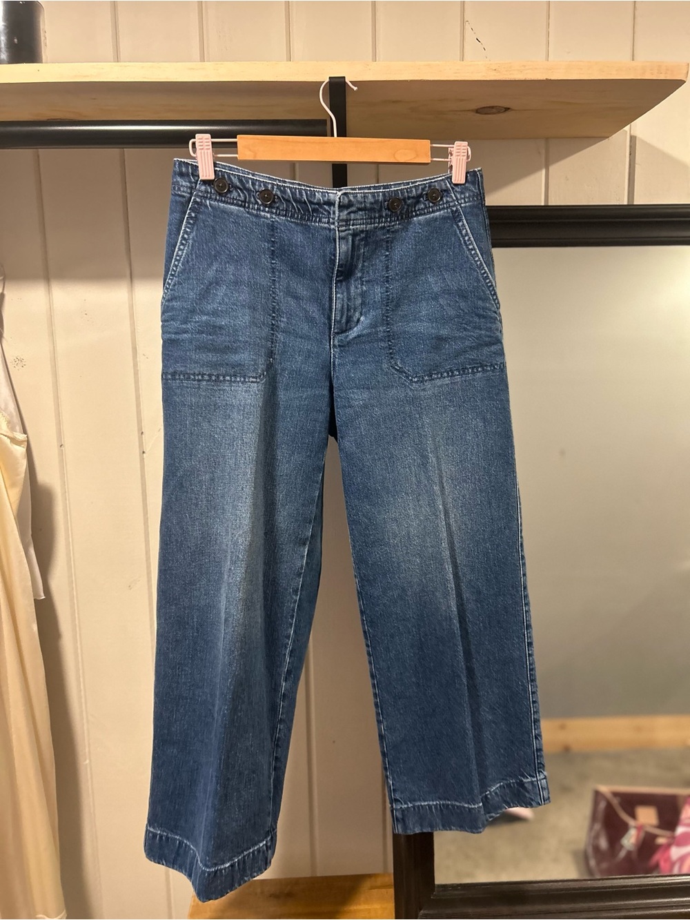 Talbots Black Label Wide Leg Jeans Darkwash